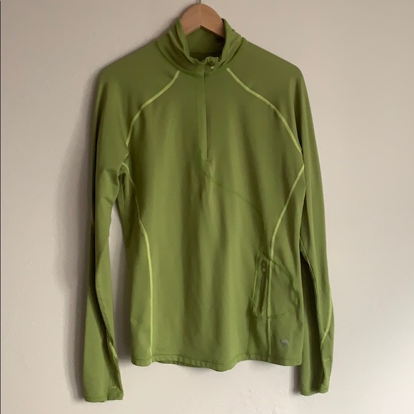 Mountain Hardwear Tops - Mountain Hardwear Long Sleeve Light Green Pullover